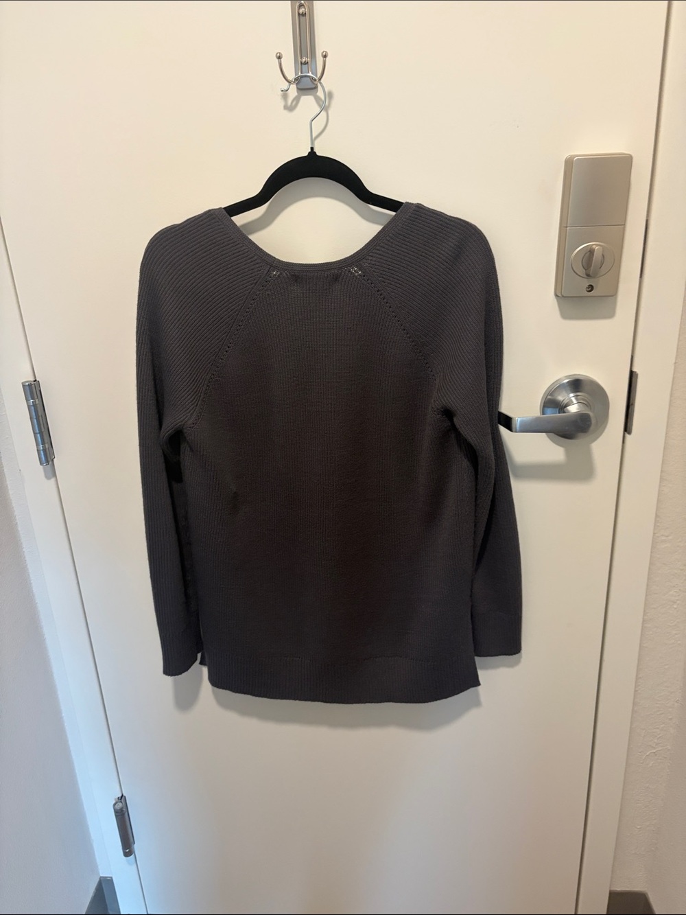 Athleta Purple Hanover V-neck Sweater (Small Petite) - Picture 6 of 8